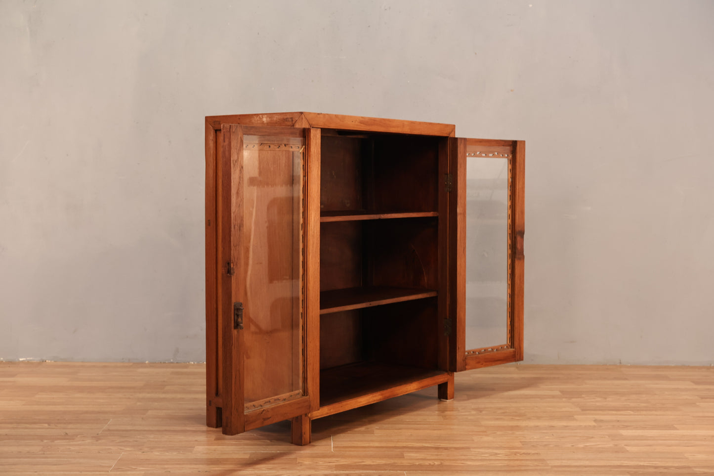 Compact Craftsman Glass-Front Cabinet - ONLINE ONLY