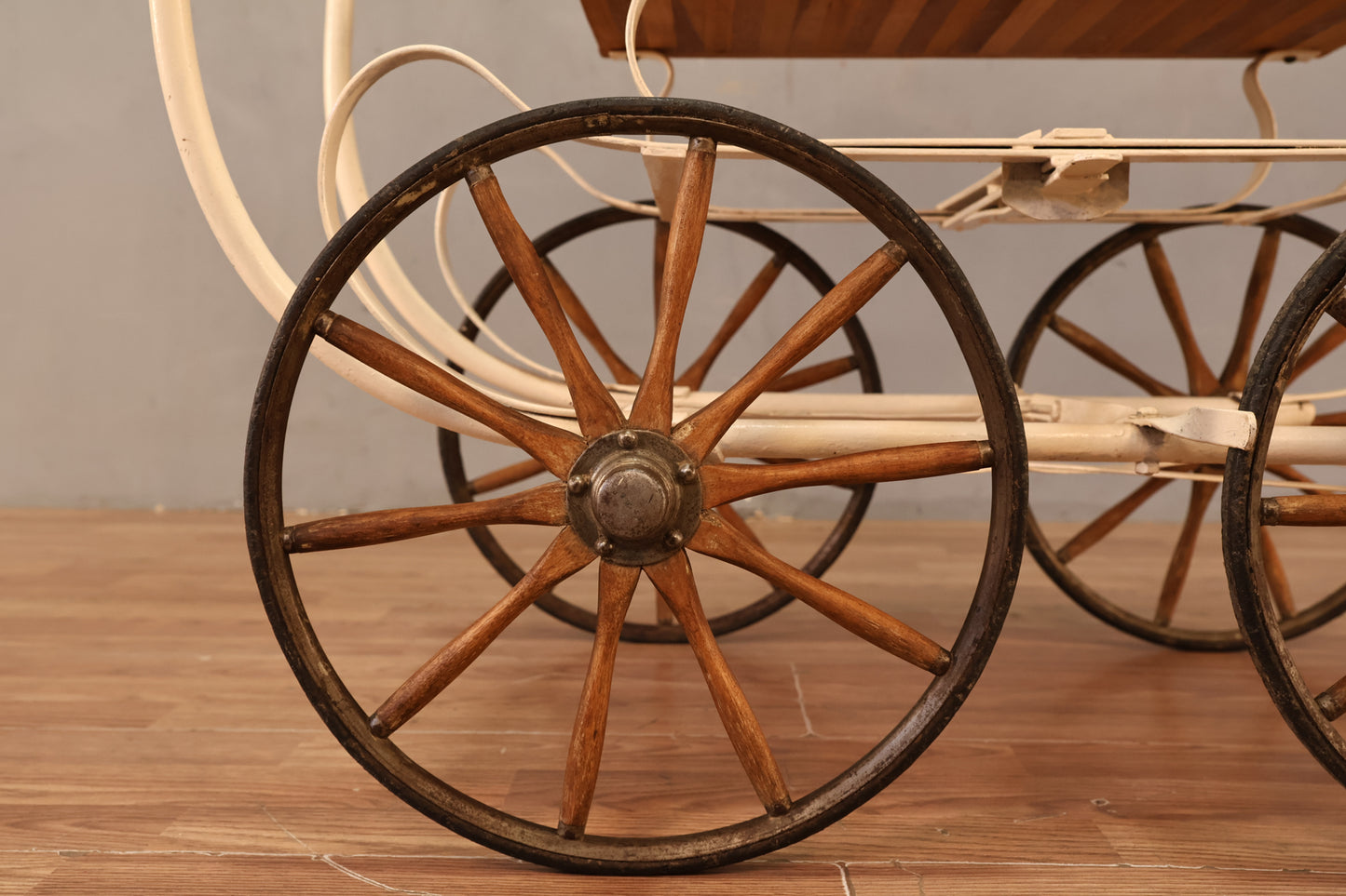 Antique Carriage-Style 2-Tier Cart - ONLINE ONLY