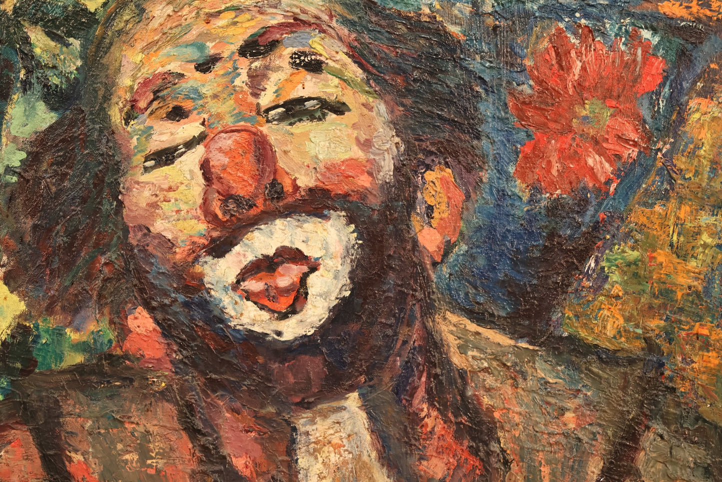 "Clownin' Around" 1960s Painting