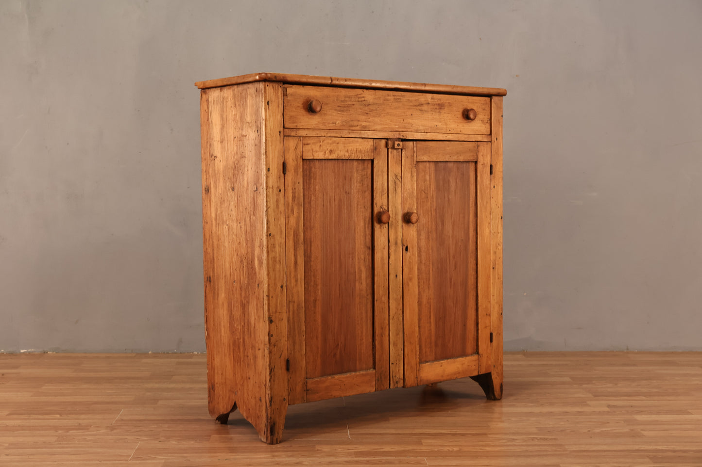 Antique Pine 2-Door Cabinet - ONLINE ONLY