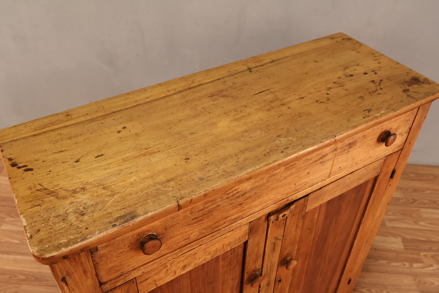 Antique Pine 2-Door Cabinet - ONLINE ONLY