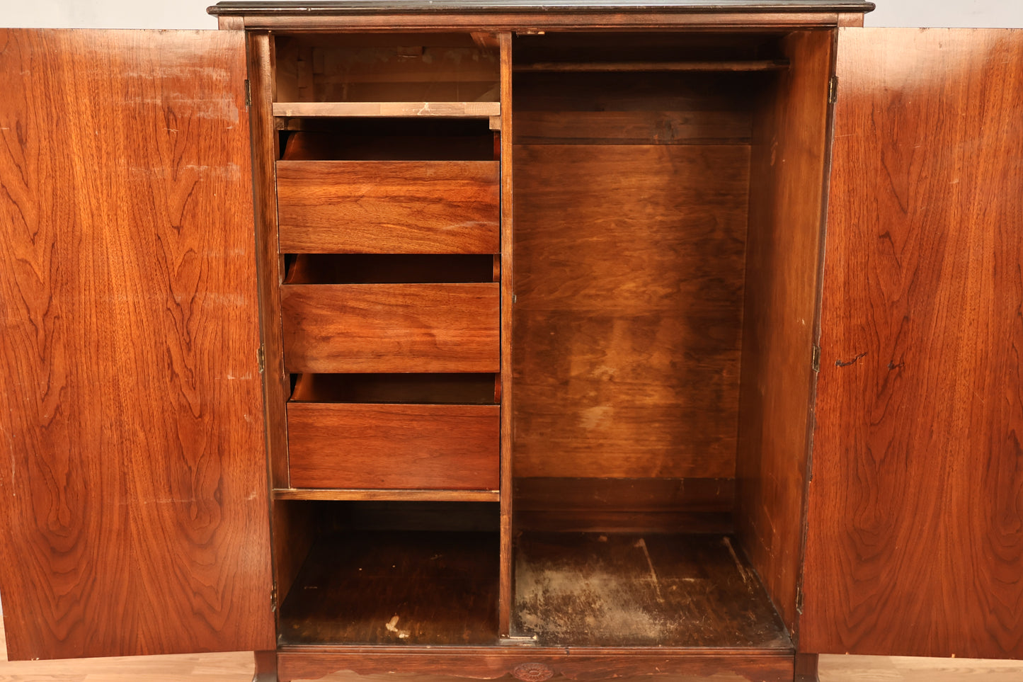 Antique Mahogany 3-Drawer Chifferobe - ONLINE ONLY