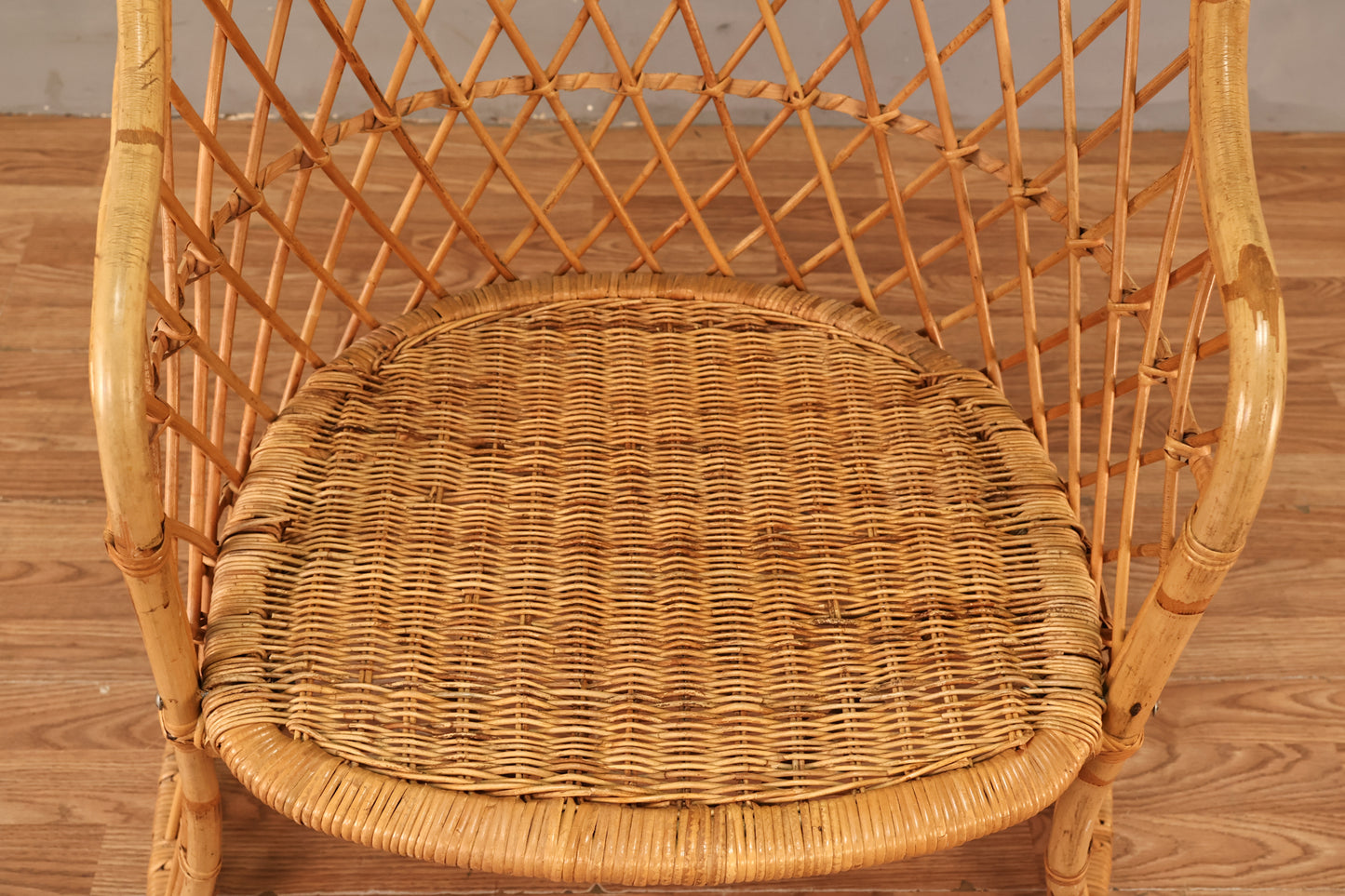 Tall Rattan & Wicker Porter's Chair - ONLINE ONLY