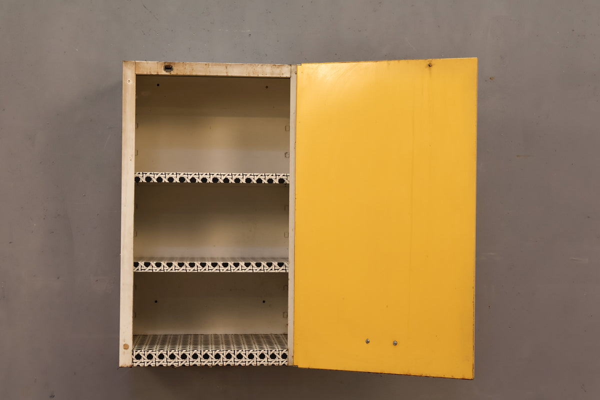 Lemon Metal Floating Cabinet