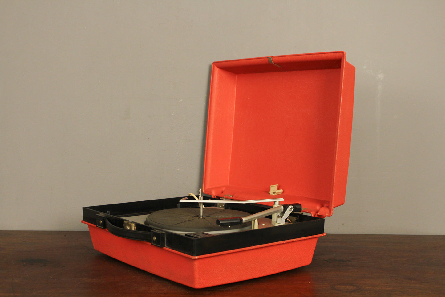 1960s Red Portable Record Player