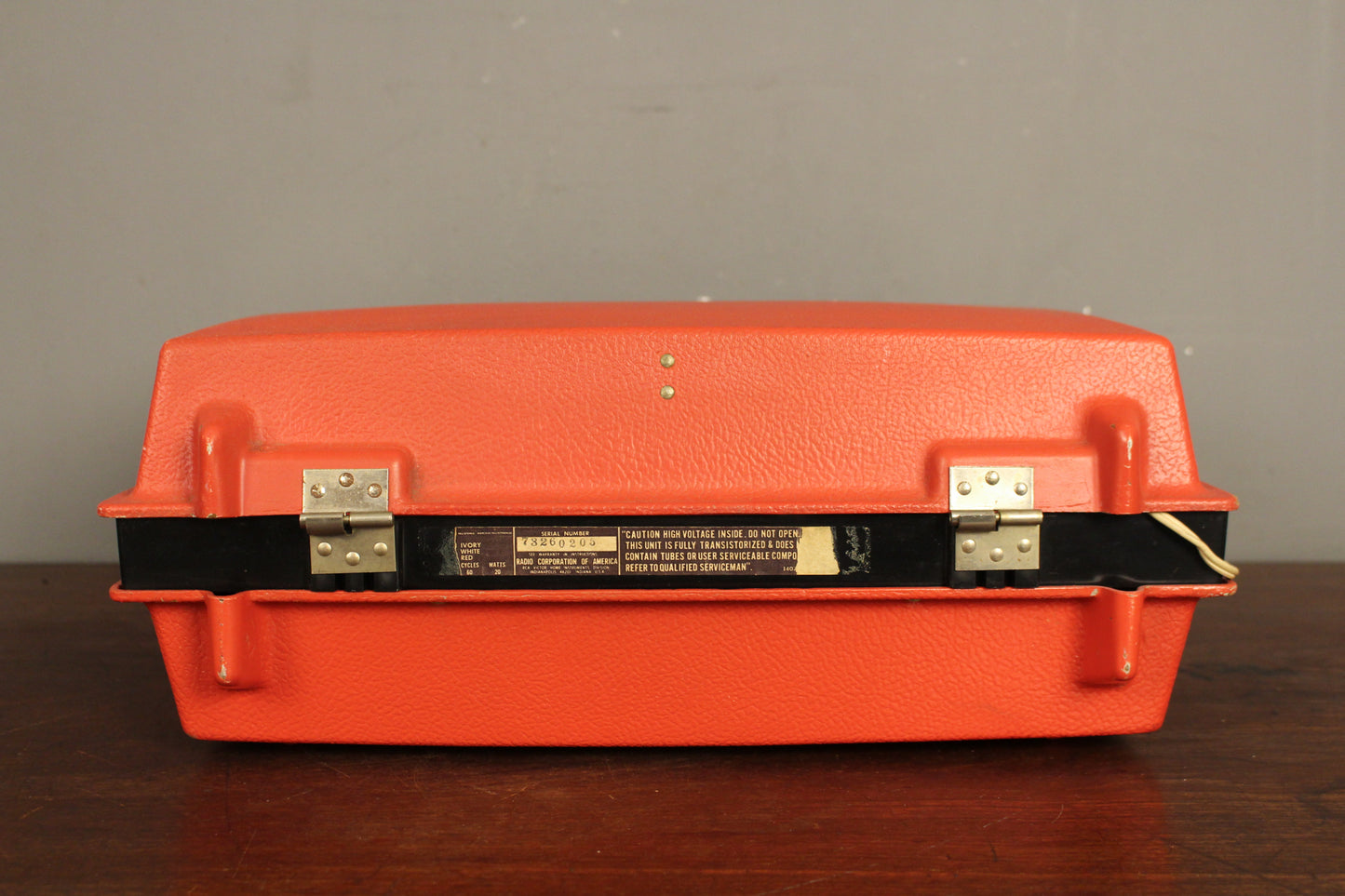 1960s Red Portable Record Player