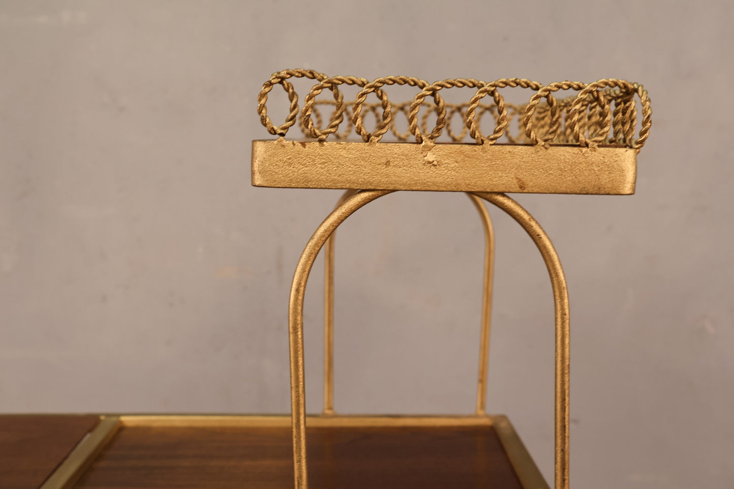 Retro Gold Stepback Side Table - ONLINE ONLY