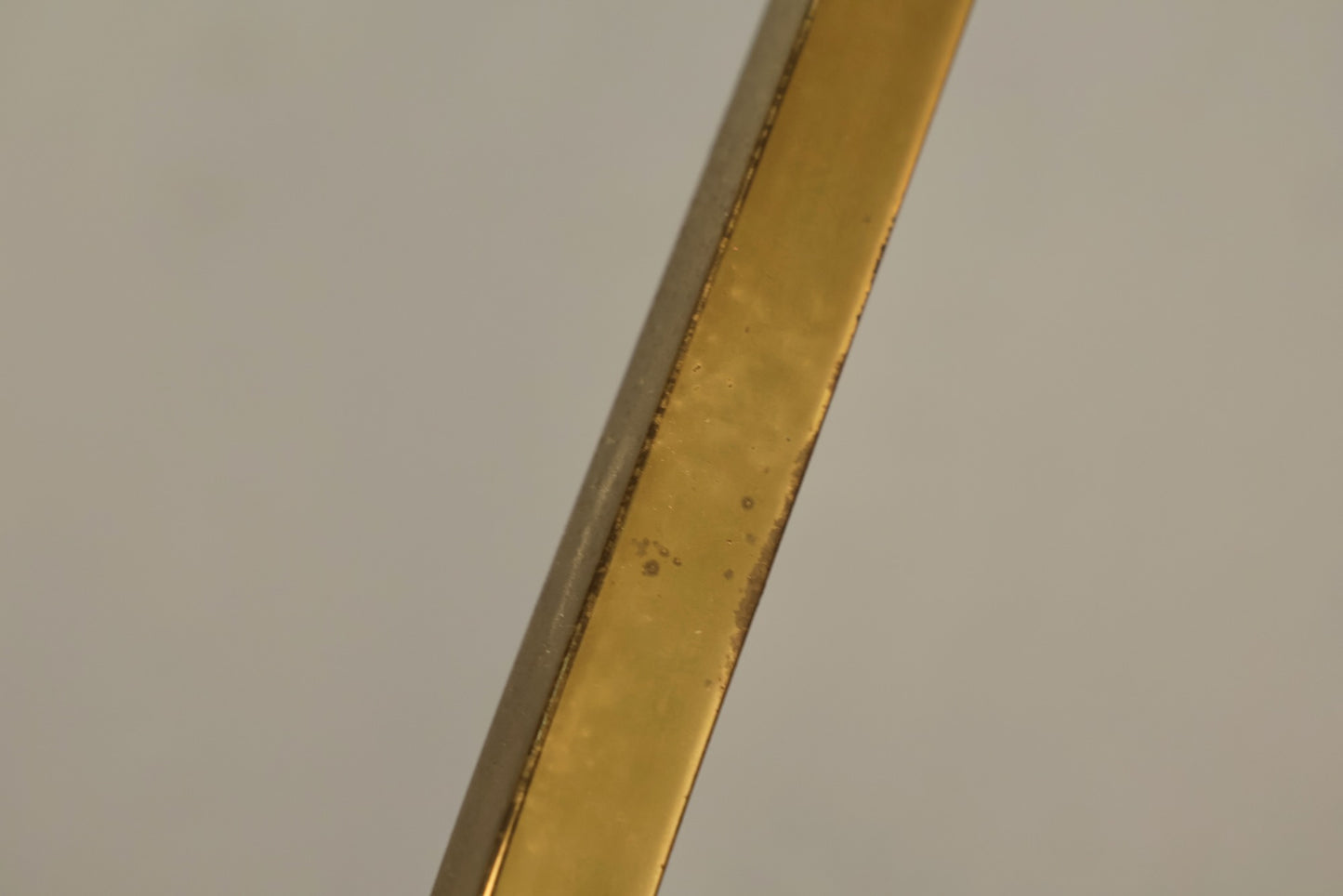 Large Brass & Fiberglass Table Lamp
