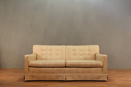 Oatmeal Tufted Sofa - ONLINE ONLY