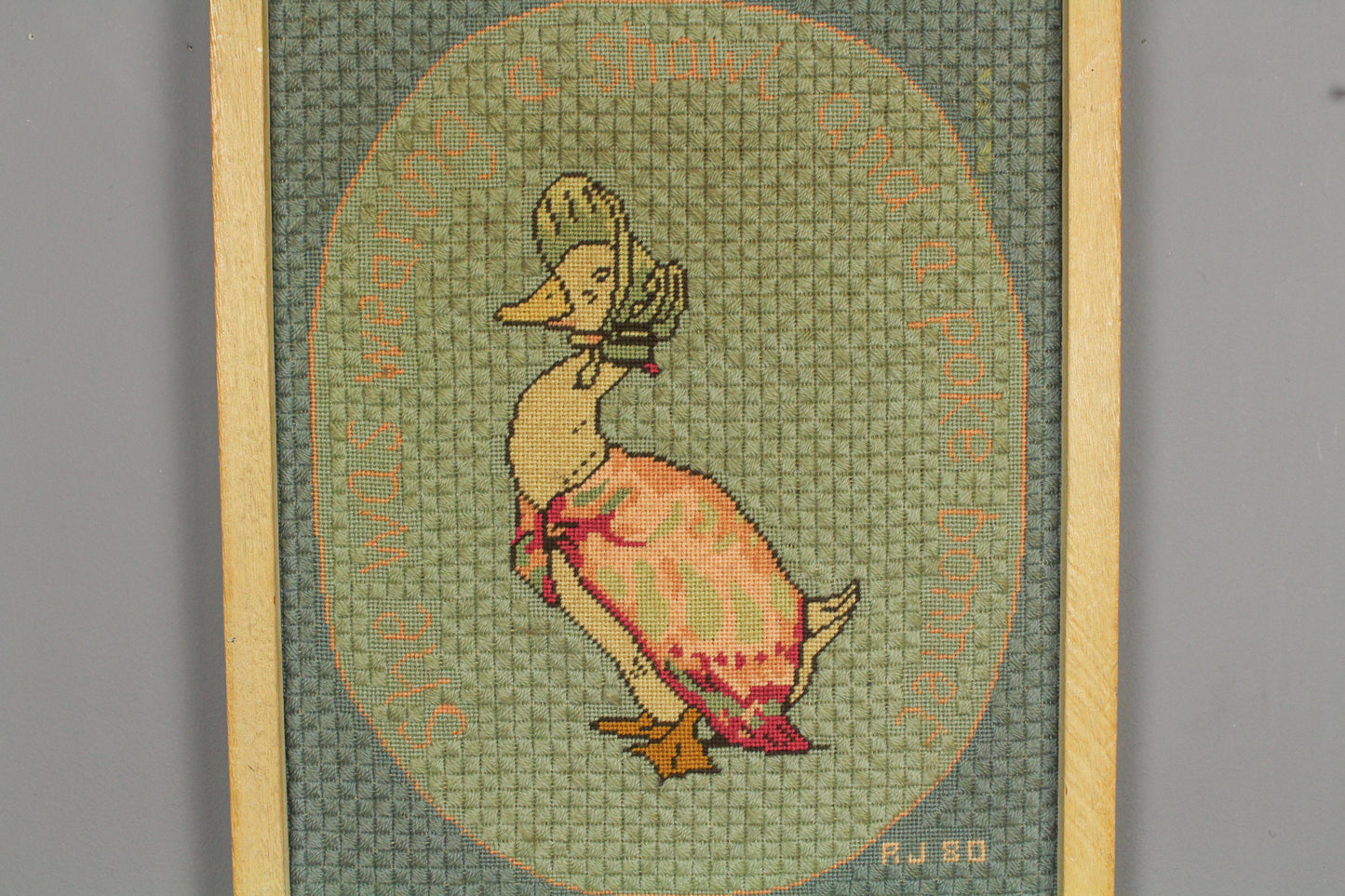 "Jemima Puddle-Duck" Cross Stitch Art