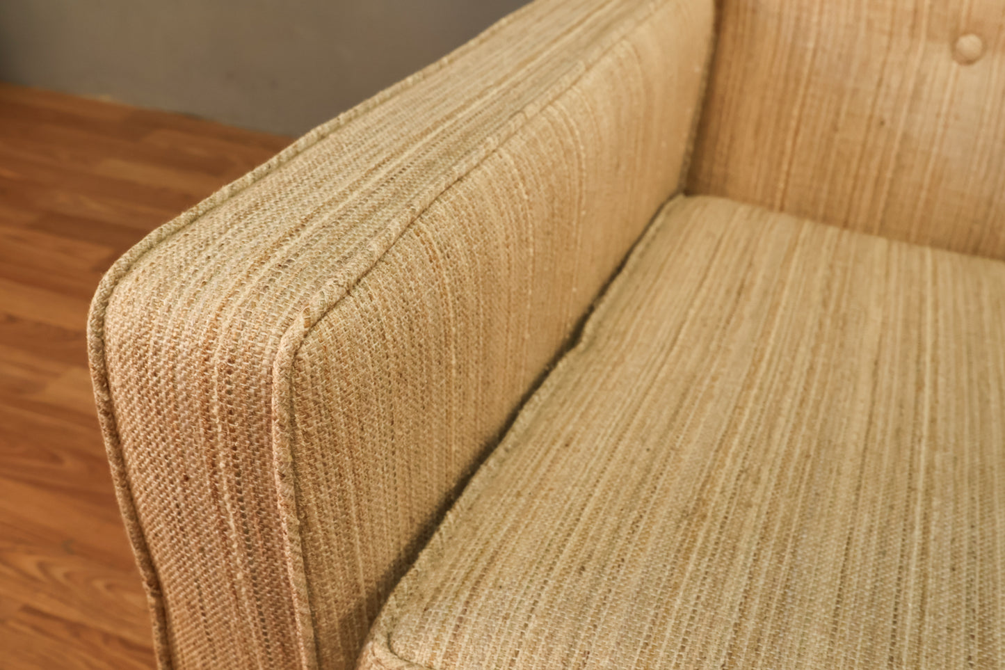 Oatmeal Tufted Sofa - ONLINE ONLY