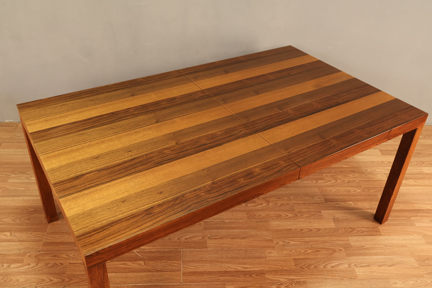 Dyrlund Danish Mixed-Wood Dining Table with Leaf