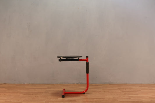 1980s Italian Red & Black Side Table