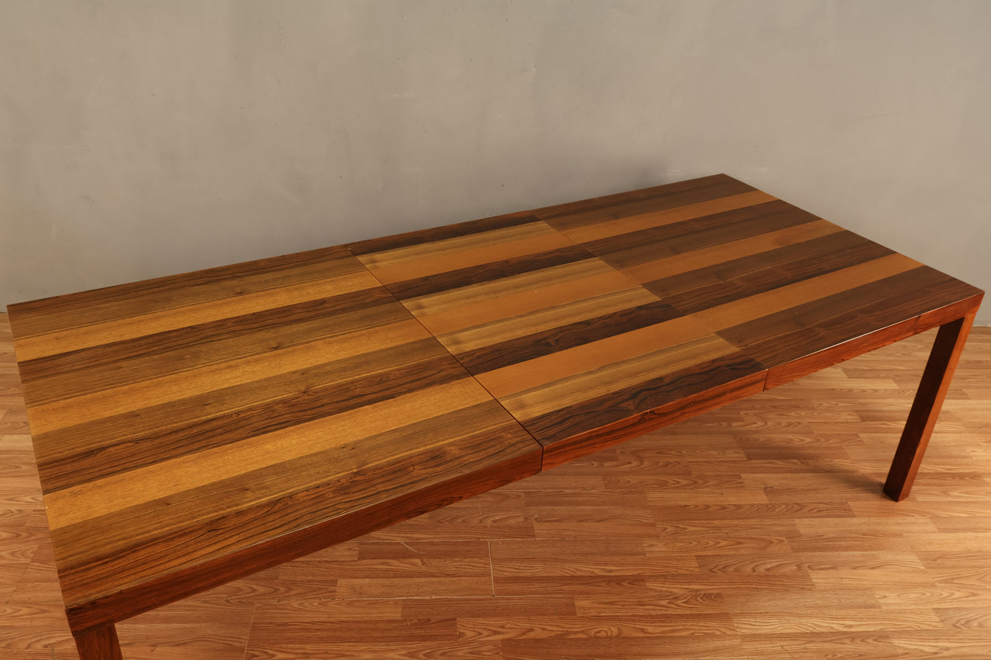 Dyrlund Danish Mixed-Wood Dining Table with Leaf