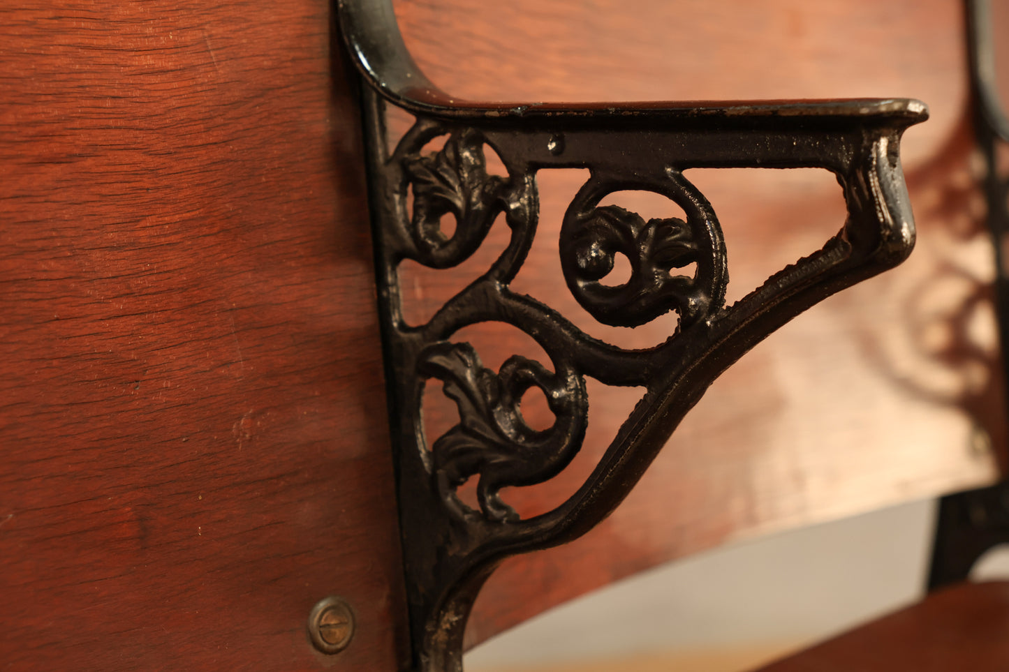Antique 3-Seat Theater Bench - ONLINE ONLY
