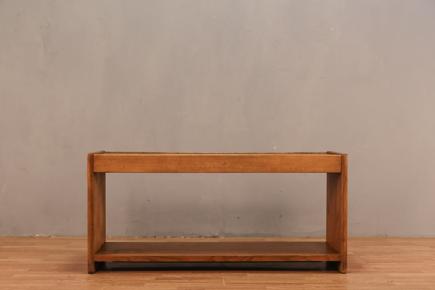 Lane Oak Parquet Console Table