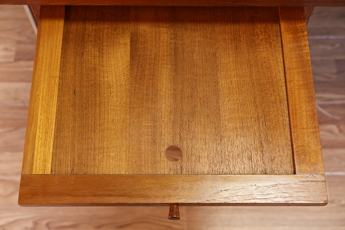 1960s Danish Teak 5-Drawer Executive Desk - ONLINE ONLY