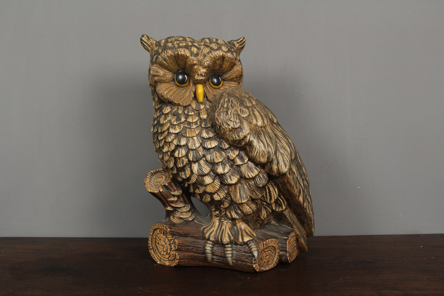 Large Ceramic Owl Statue