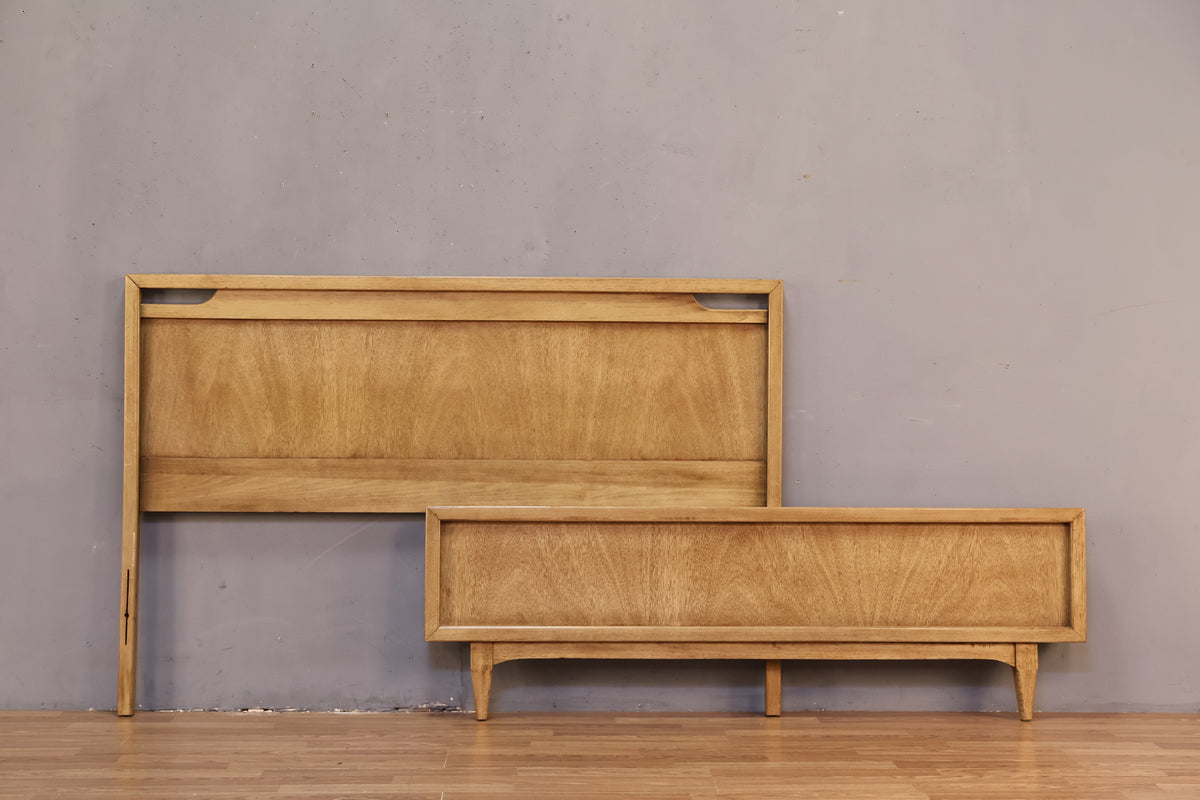 Mid Century Sable Full Bed Frame