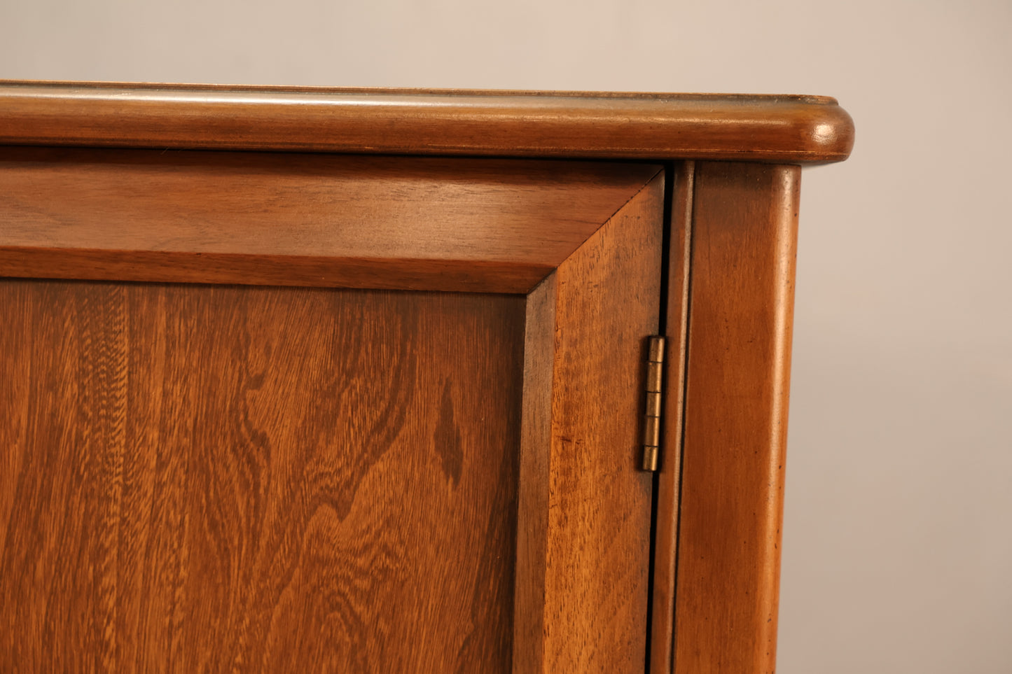 Mid Century Walnut 3-Drawer Credenza