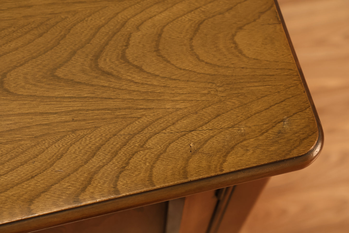 Mid Century Walnut 3-Drawer Credenza