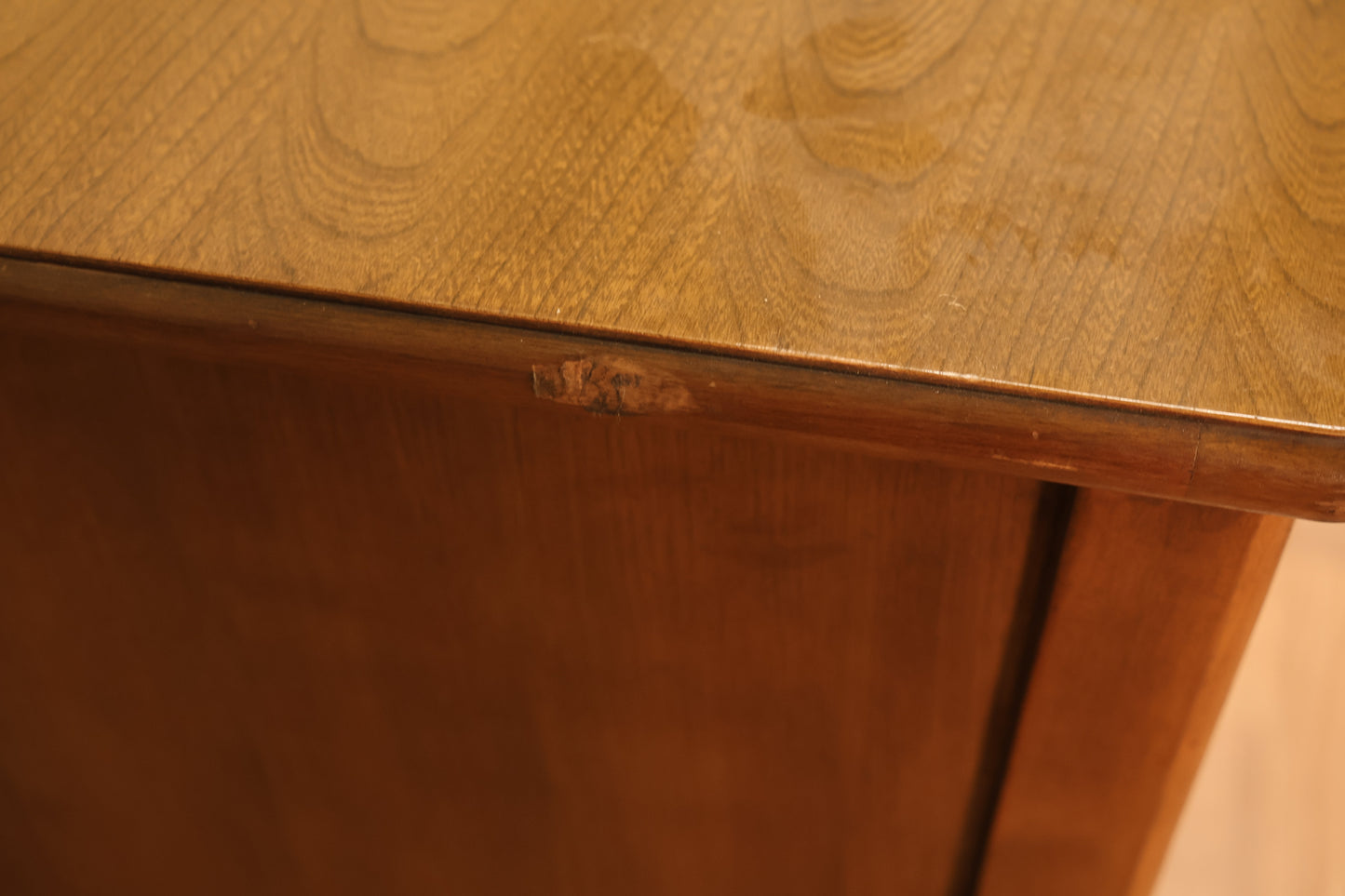 Mid Century Walnut 3-Drawer Credenza