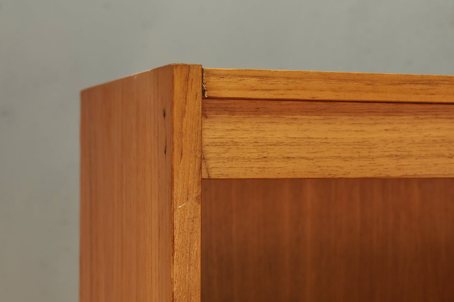 Large Teak 7-Tier Bookshelf