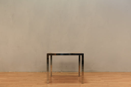 1970s Italian Molten Copper & Chrome End Table
