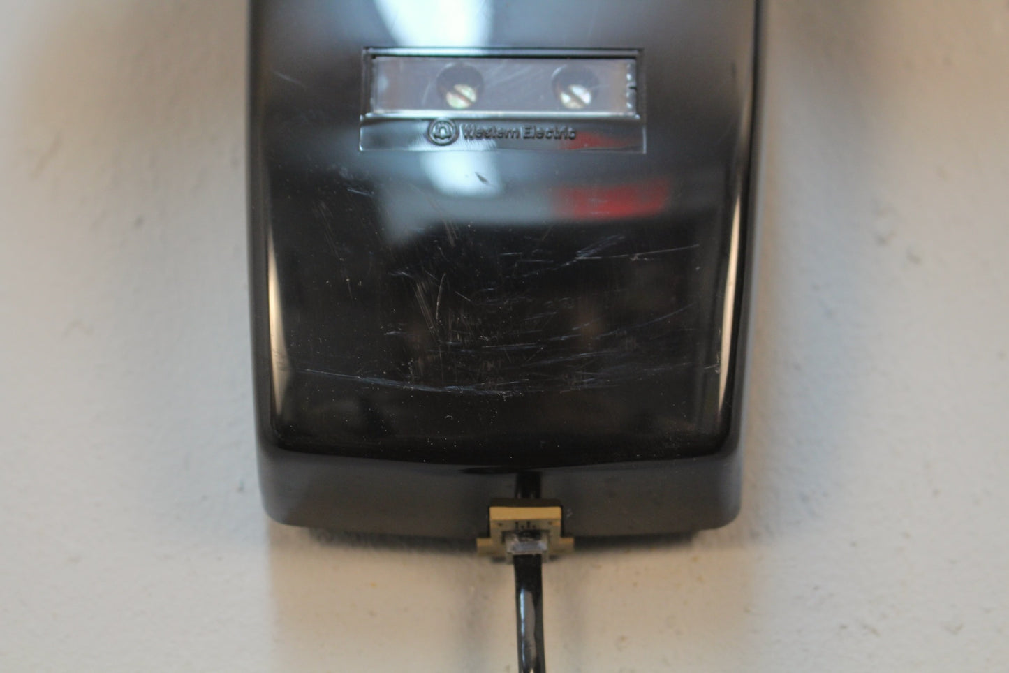 Black Wall-Mount Touch-Tone Telephone