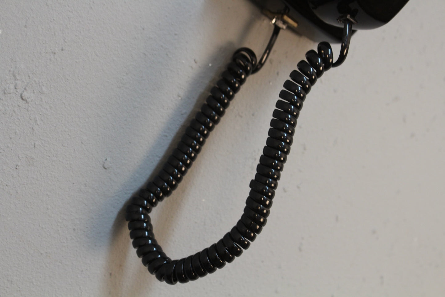 Black Wall-Mount Touch-Tone Telephone