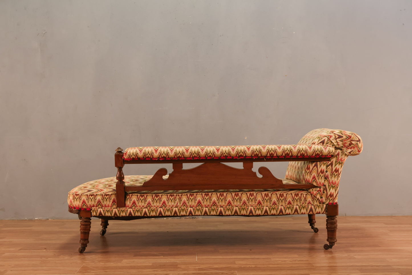 Victorian Eastlake Ikat Chaise Lounge - ONLINE ONLY