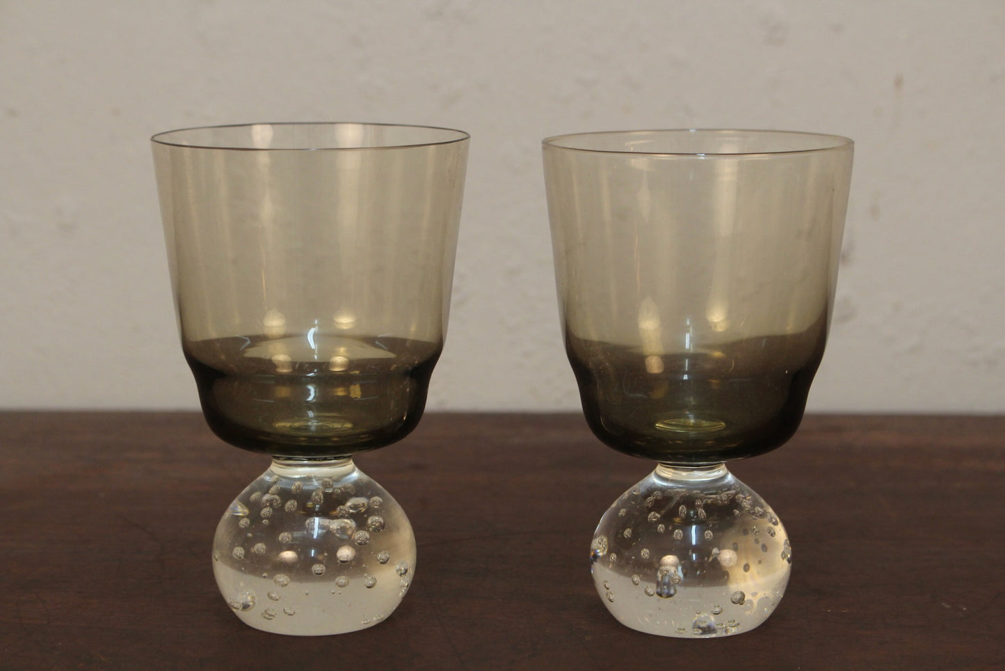 Set of 5 Large Serax "Eternal Snow" Stem Glasses