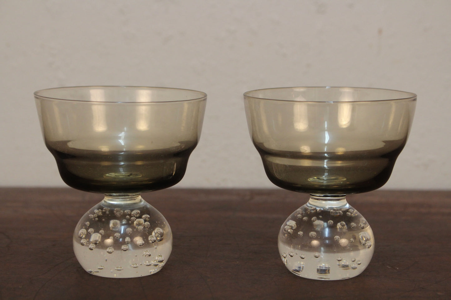 Set of 5 Mid-Sized Serax "Eternal Snow" Stem Glasses