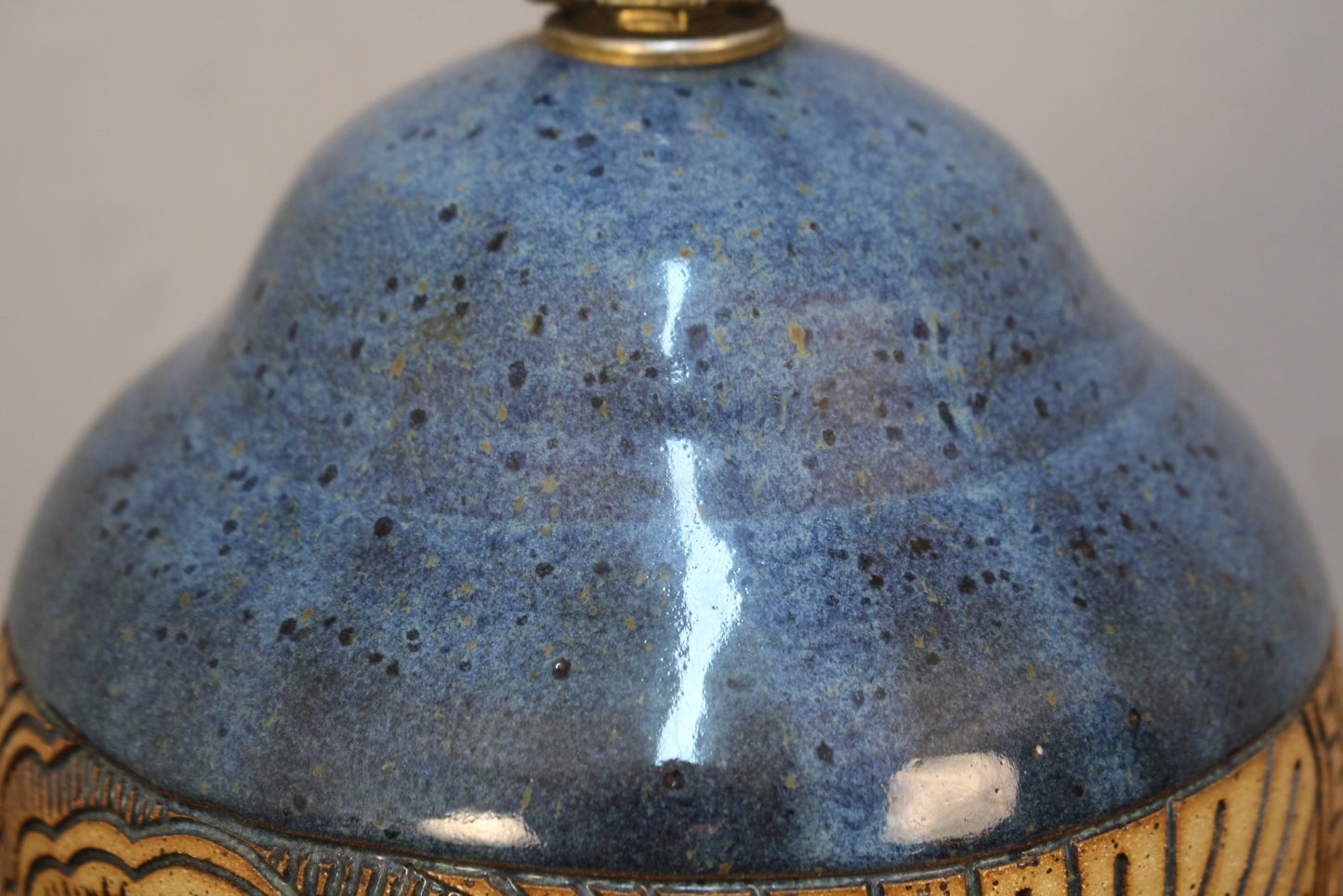 Pair of Paisley Ceramic Table Lamps