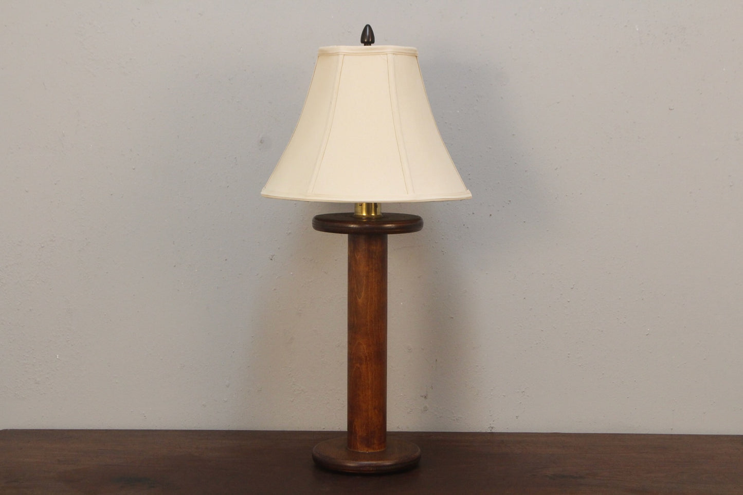 Wooden Spool Table Lamp