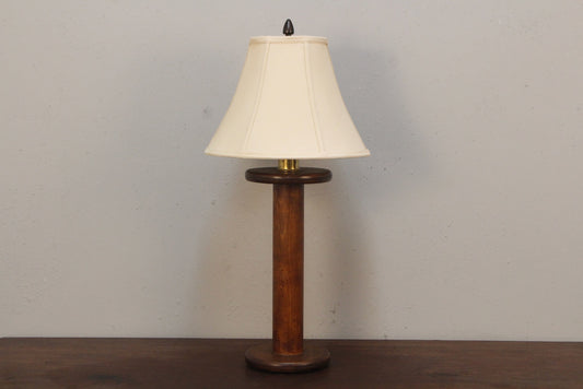 Wooden Spool Table Lamp