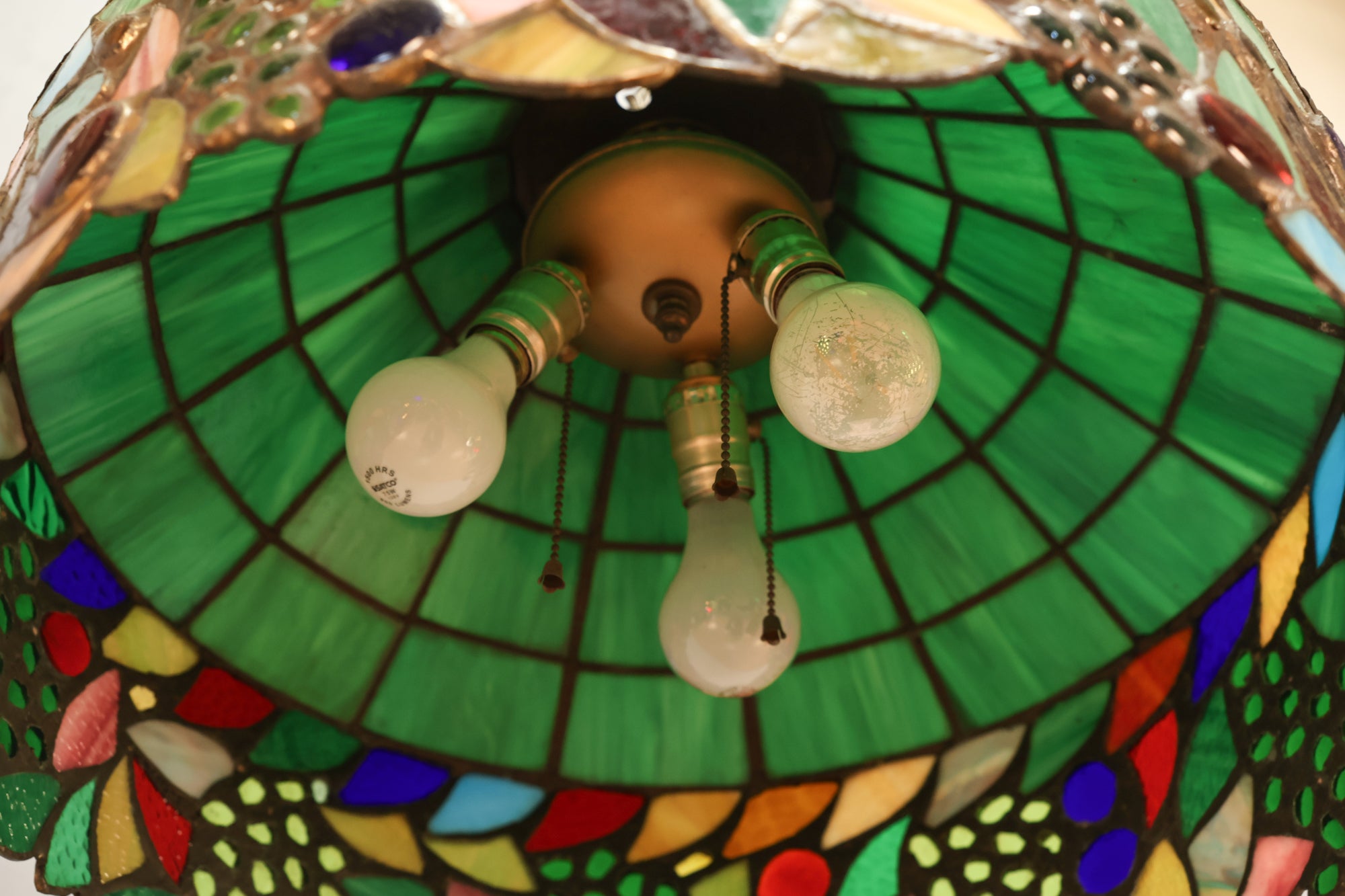 Tutti Frutti Stained Glass Swag Lamp – Furnish Green