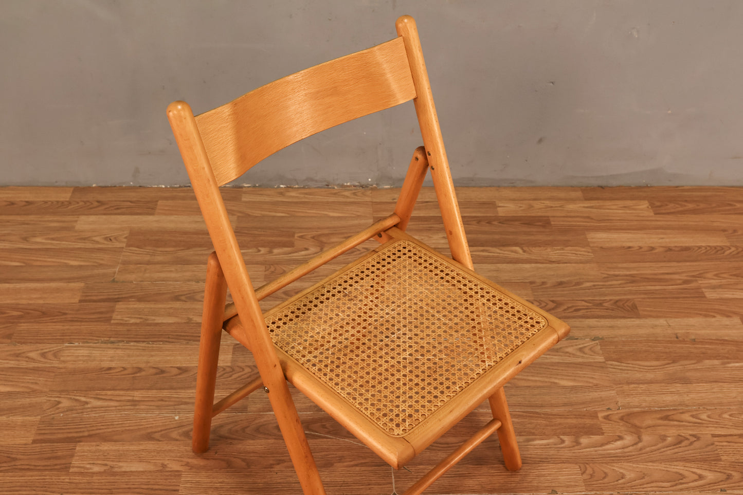 Beechwood & Cane Folding Chair - ONLINE ONLY