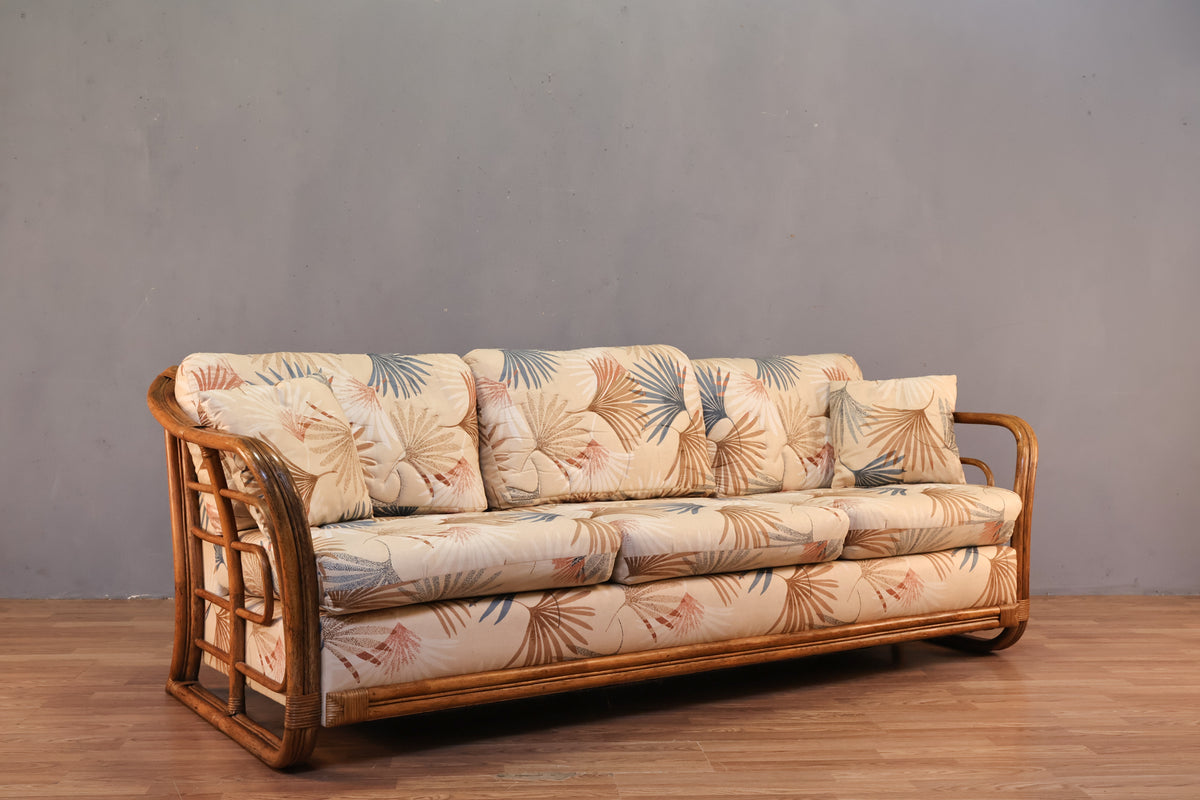 Lane Venture Rattan & Palm Sofa - ONLINE ONLY