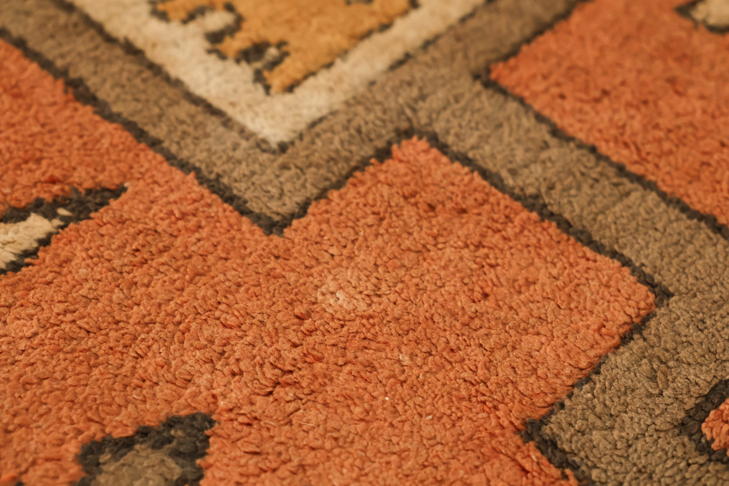 Persimmon Geometric Rug
