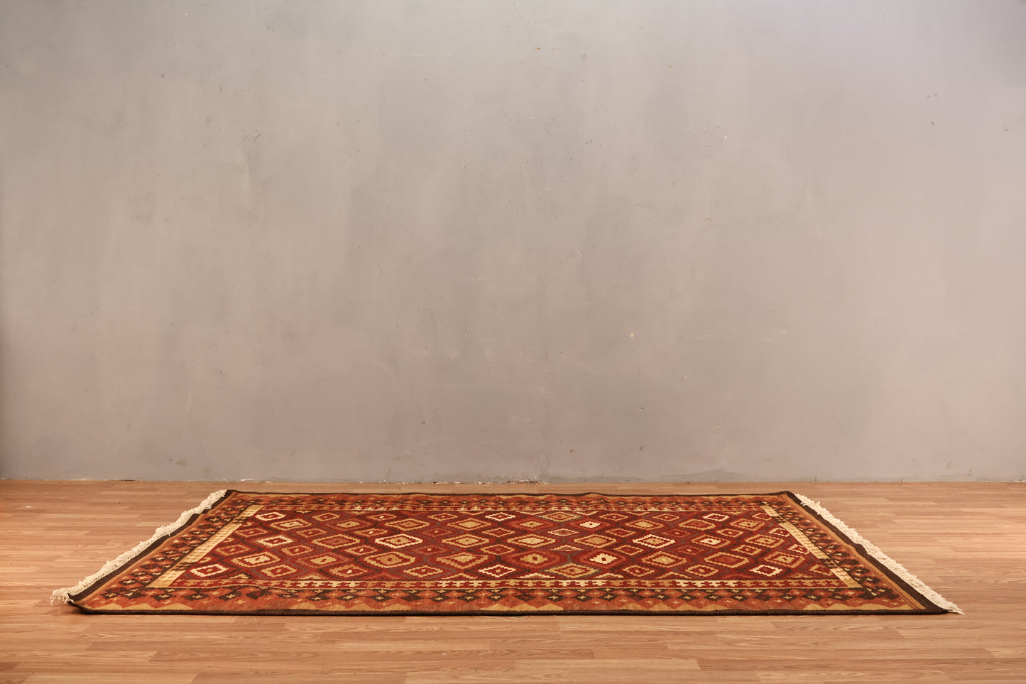 Terra Cotta Diamonds Area Rug