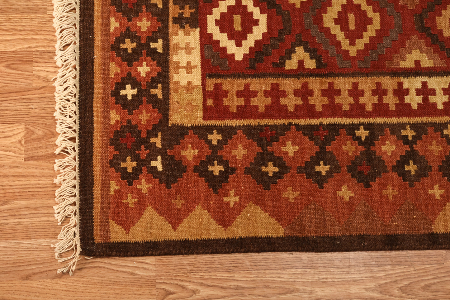 Terra Cotta Diamonds Area Rug