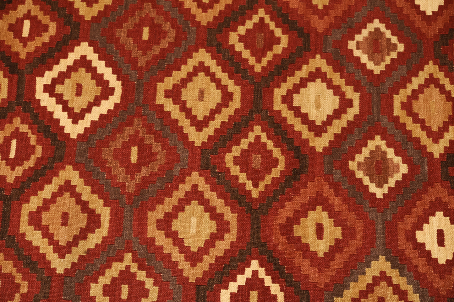 Terra Cotta Diamonds Area Rug