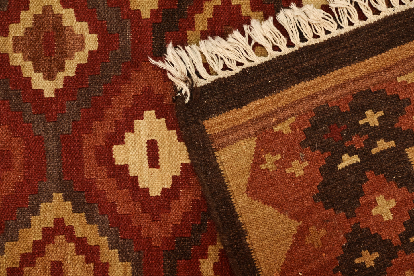 Terra Cotta Diamonds Area Rug