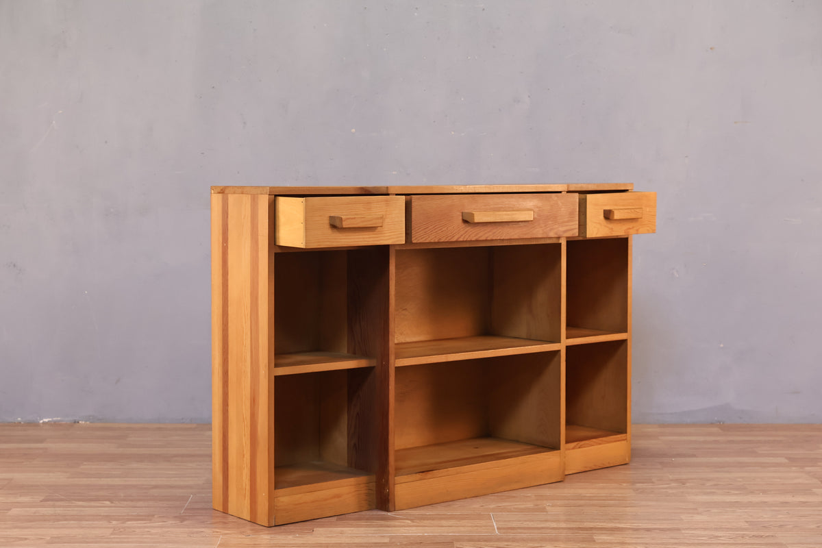 Slim Pine 3-Drawer Console