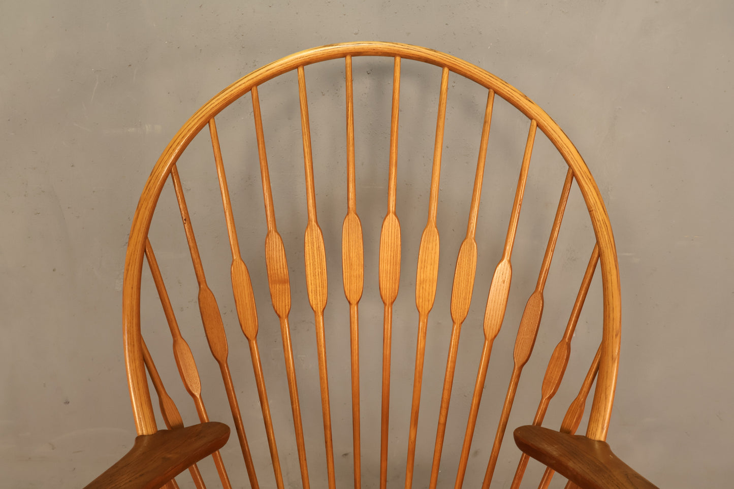 Hans Wegner Oak Peacock Chair