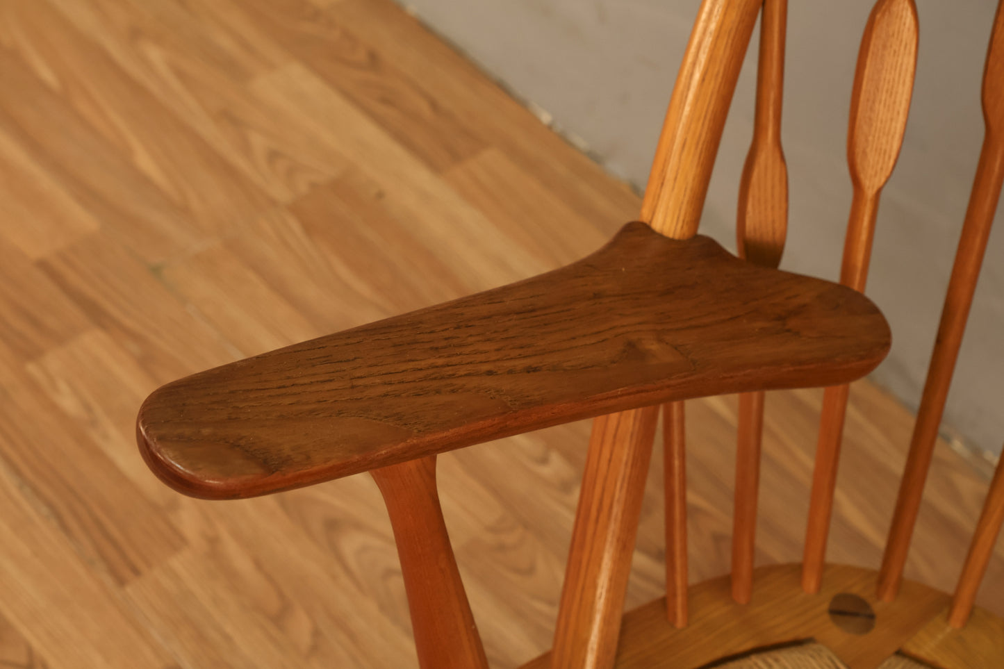 Hans Wegner Oak Peacock Chair