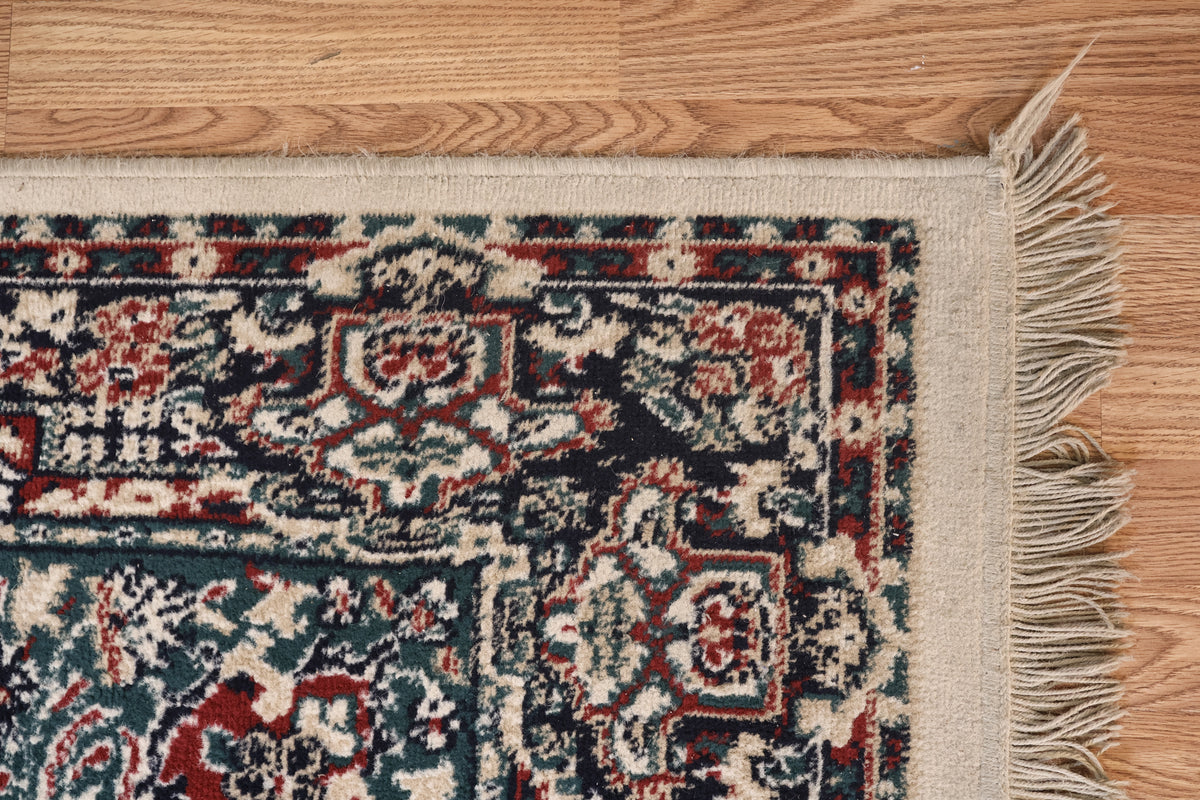 Eggshell Medallion Wool Area Rug