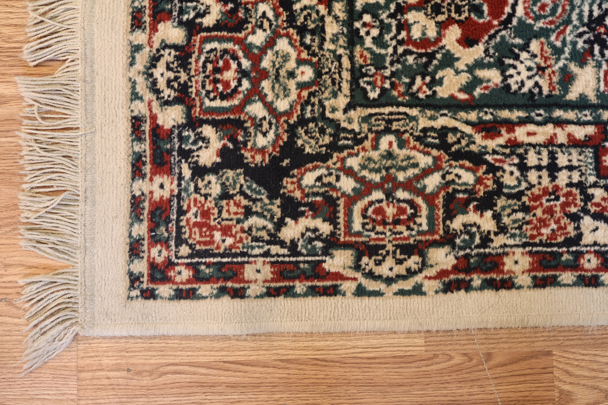 Eggshell Medallion Wool Area Rug