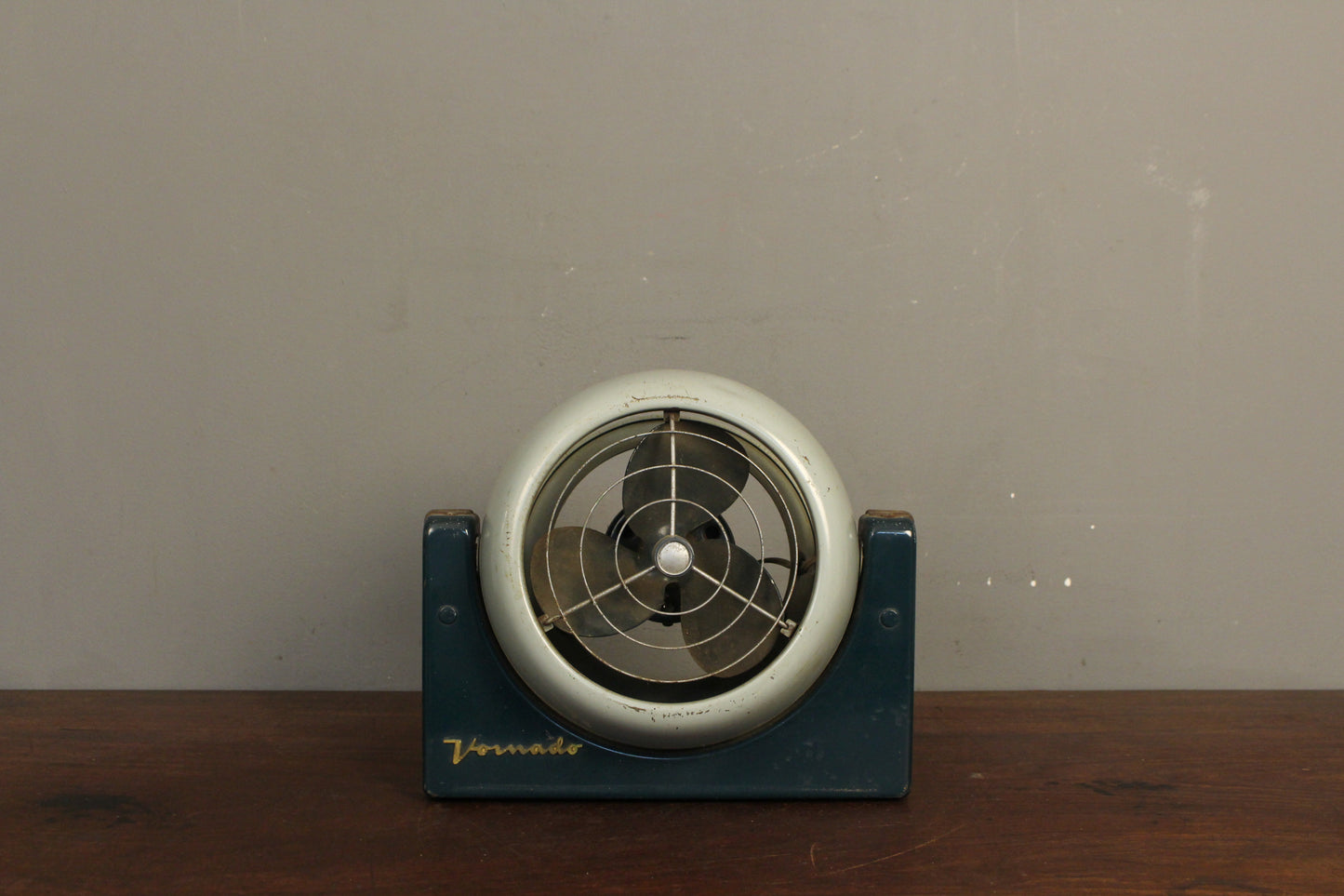 Prop 1950s Blue Vornado Table Fan